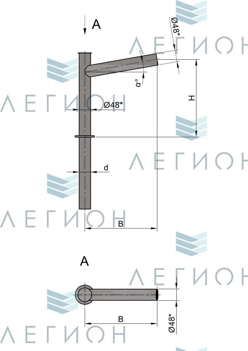 К20-1,0-1,5-1-1 кронштейн однорожковый